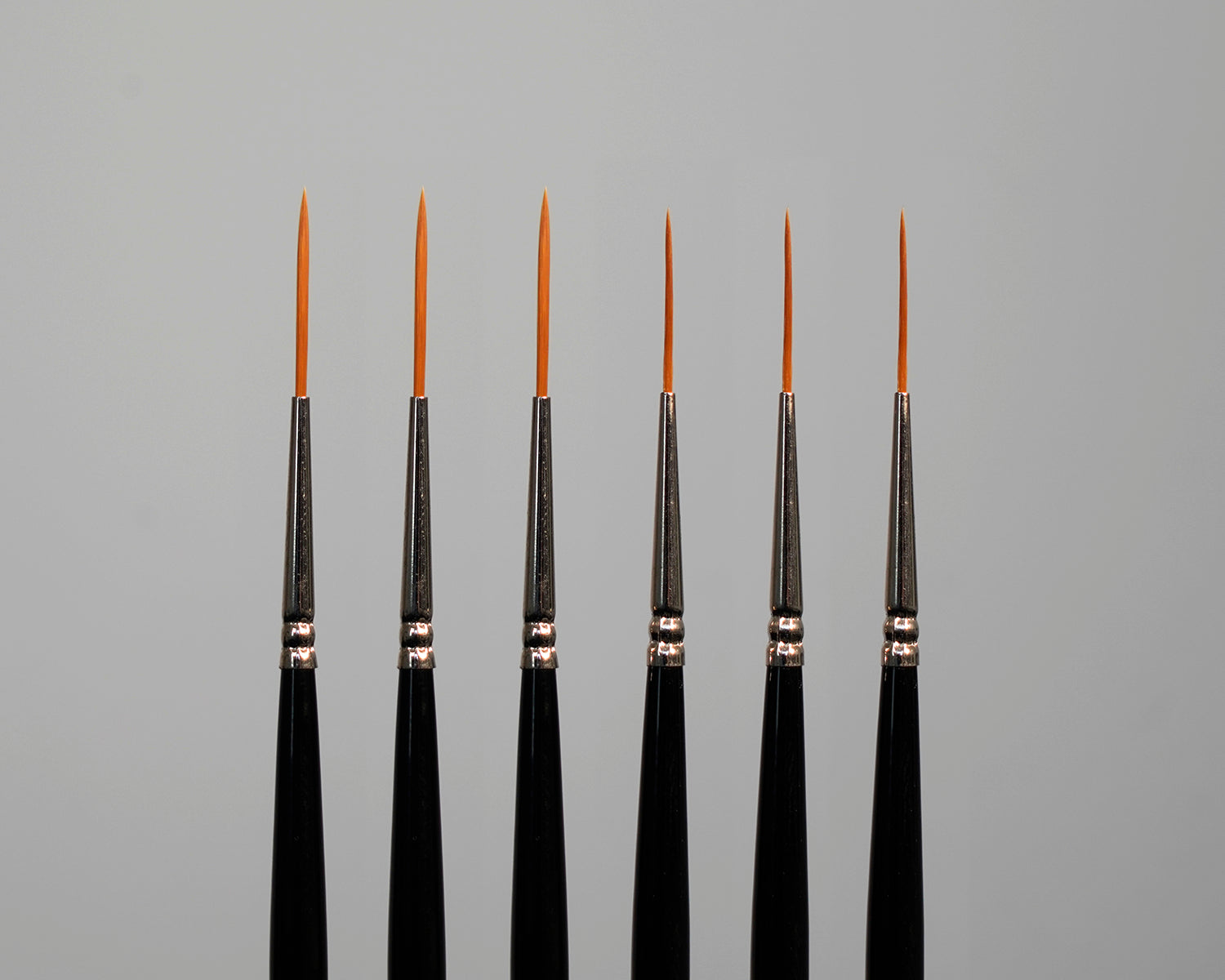 6 Piece 'Super Fine' Rigger Brush Set - Series 1