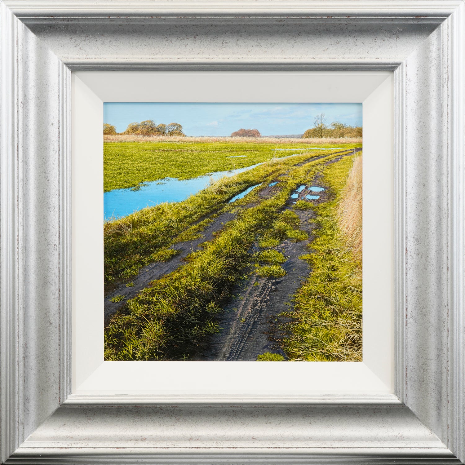 "Sunshine & Puddles" Original Oil Painting