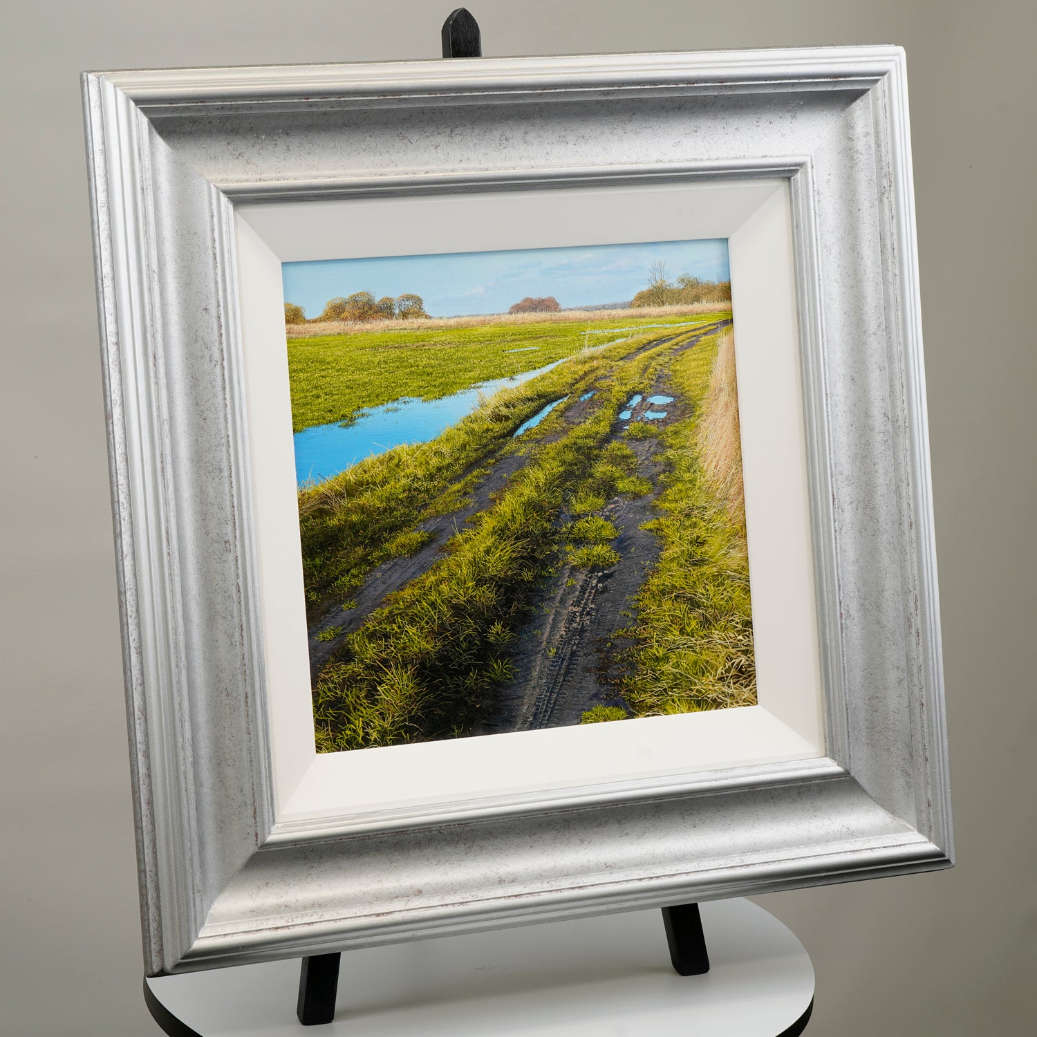 "Sunshine & Puddles" Original Oil Painting