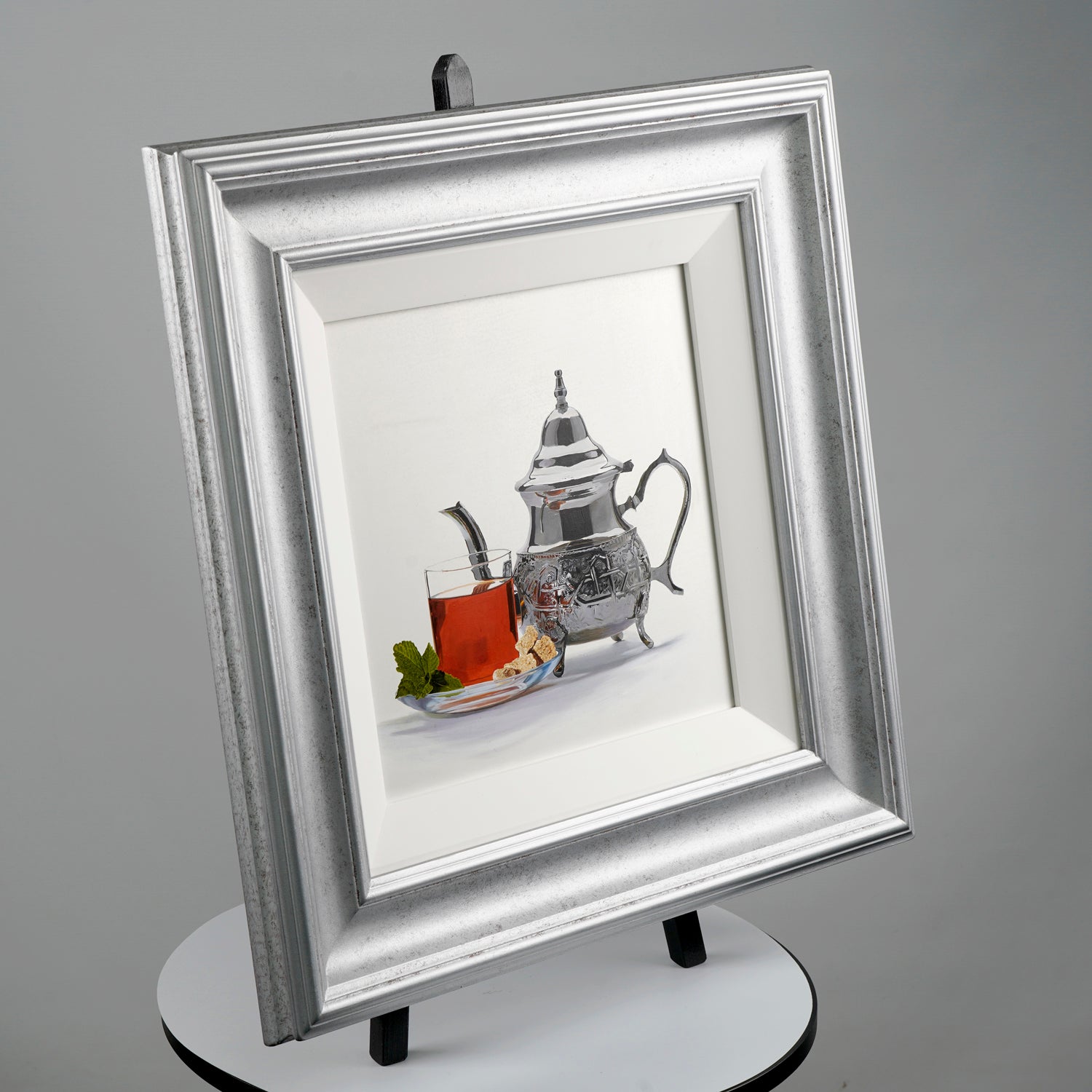 "Silver Teapot" Original Oil Painting