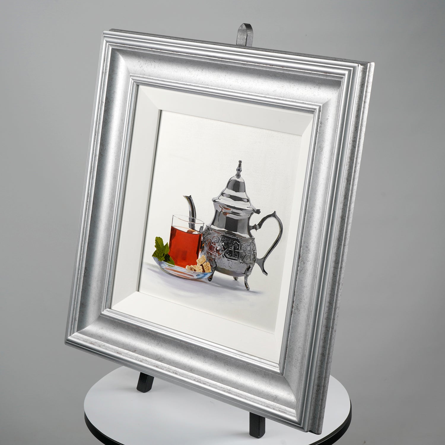 "Silver Teapot" Original Oil Painting