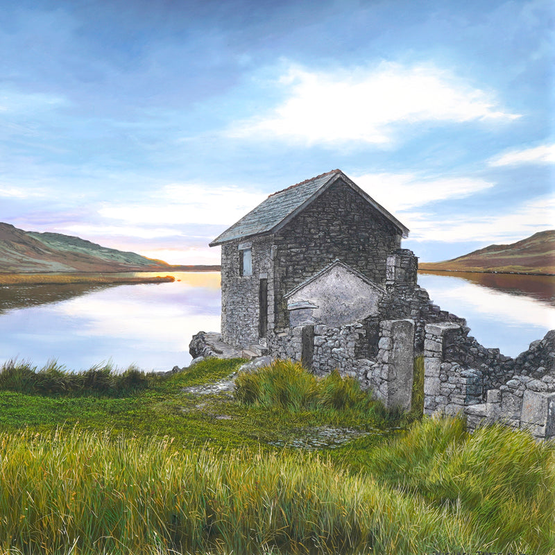 "The Old Boat House" Original Oil Painting