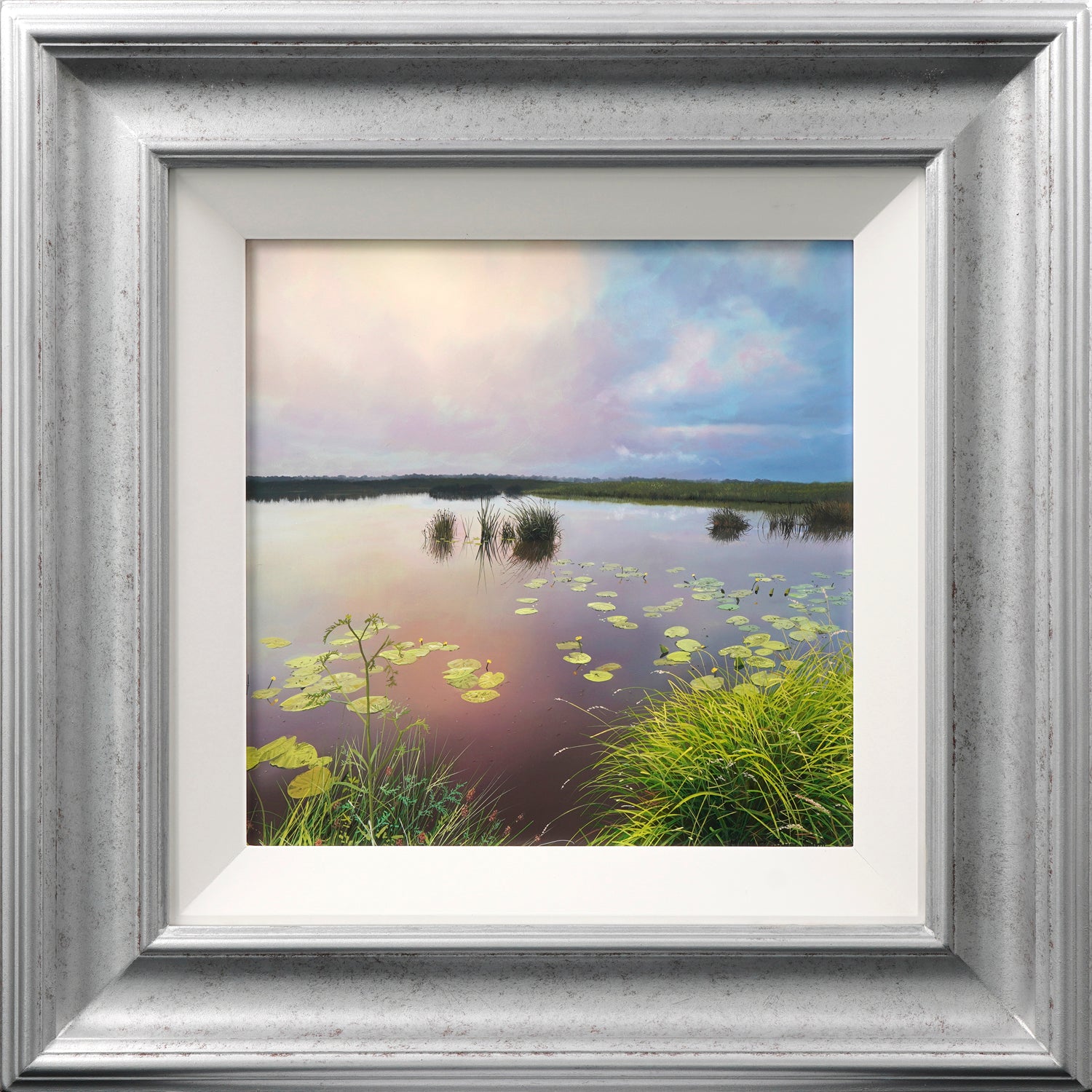 "Stormy Lake" Original Oil Painting