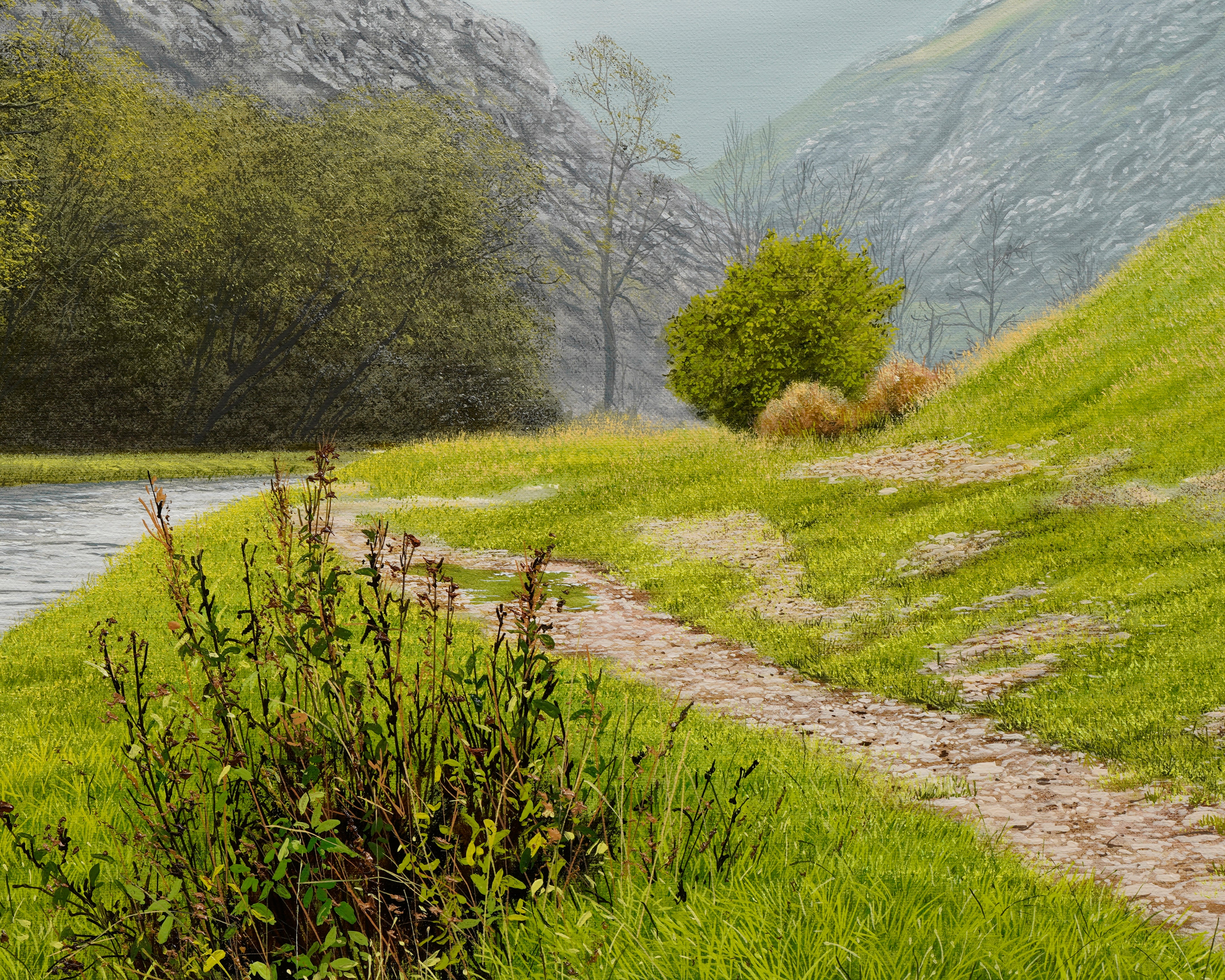 'The River Dove' Original oil Painting