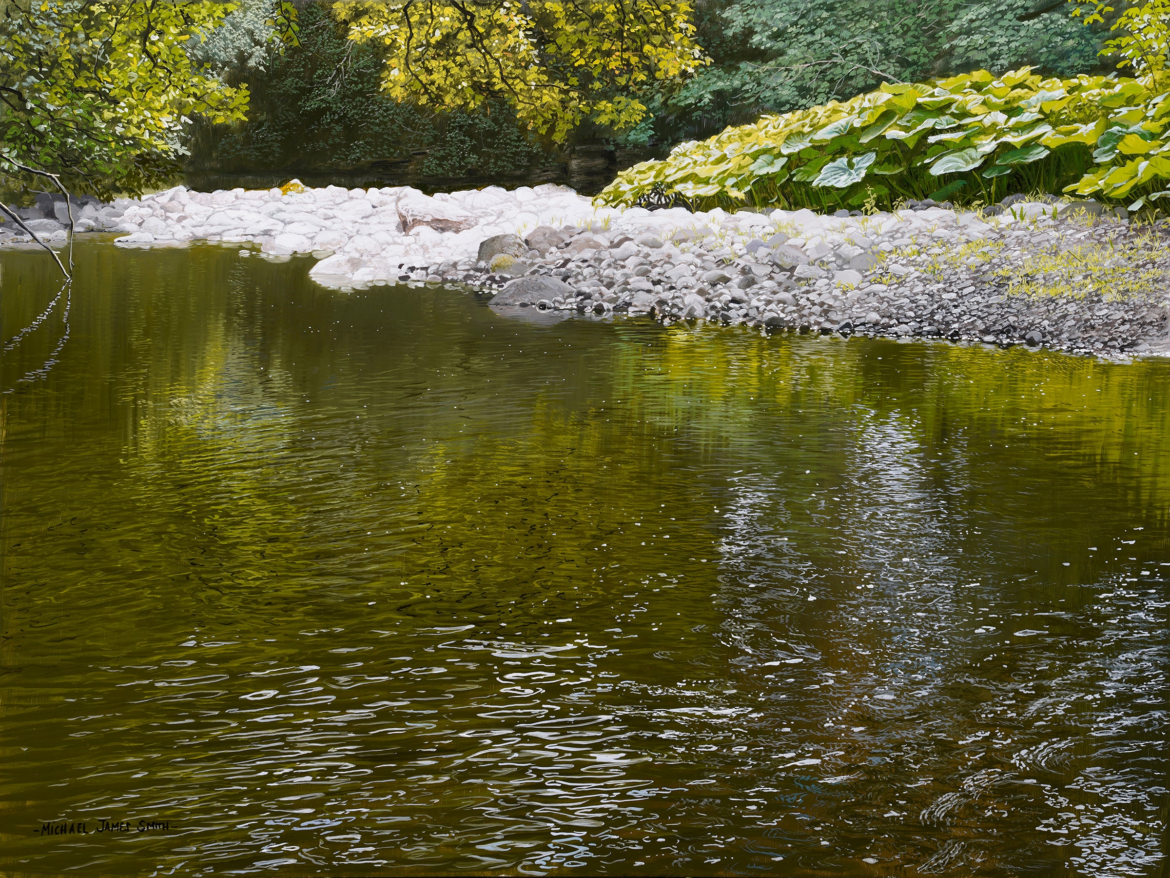 "River Details" Original Oil Painting