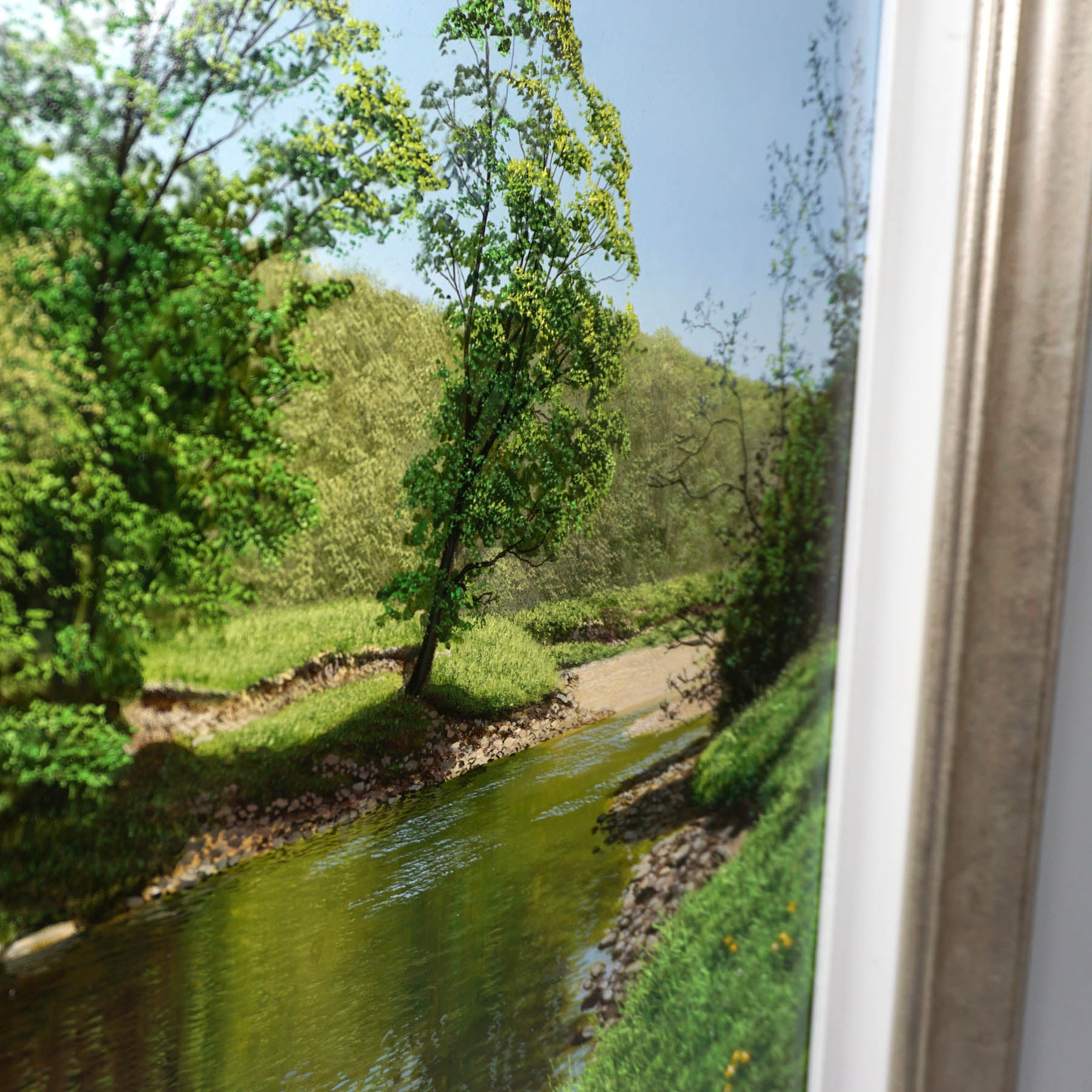 SHALLOW RIVER | ORIGINAL OIL PAINTING