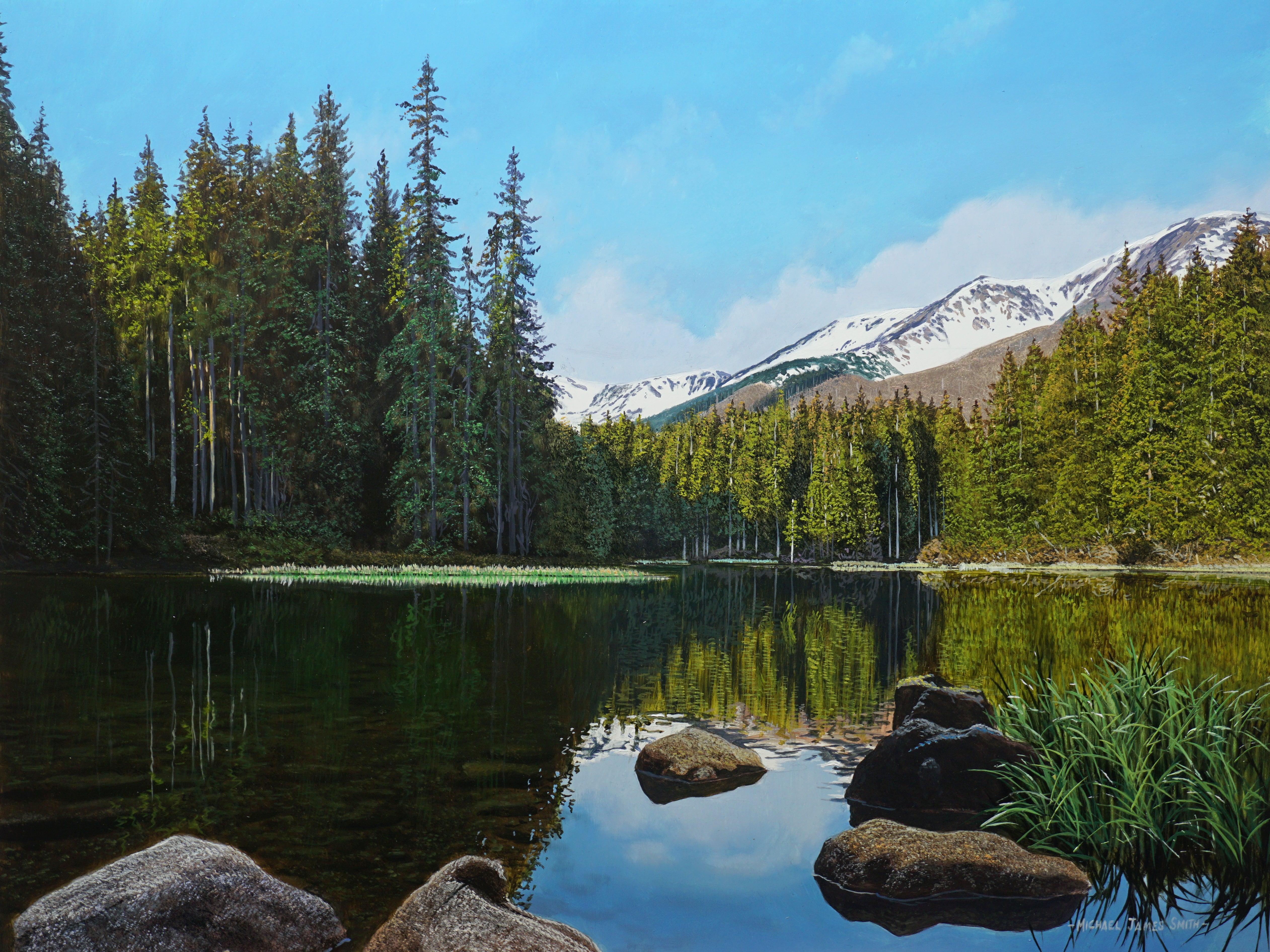 LAKE REFLECTIONS | ORIGINAL OIL PAINTING