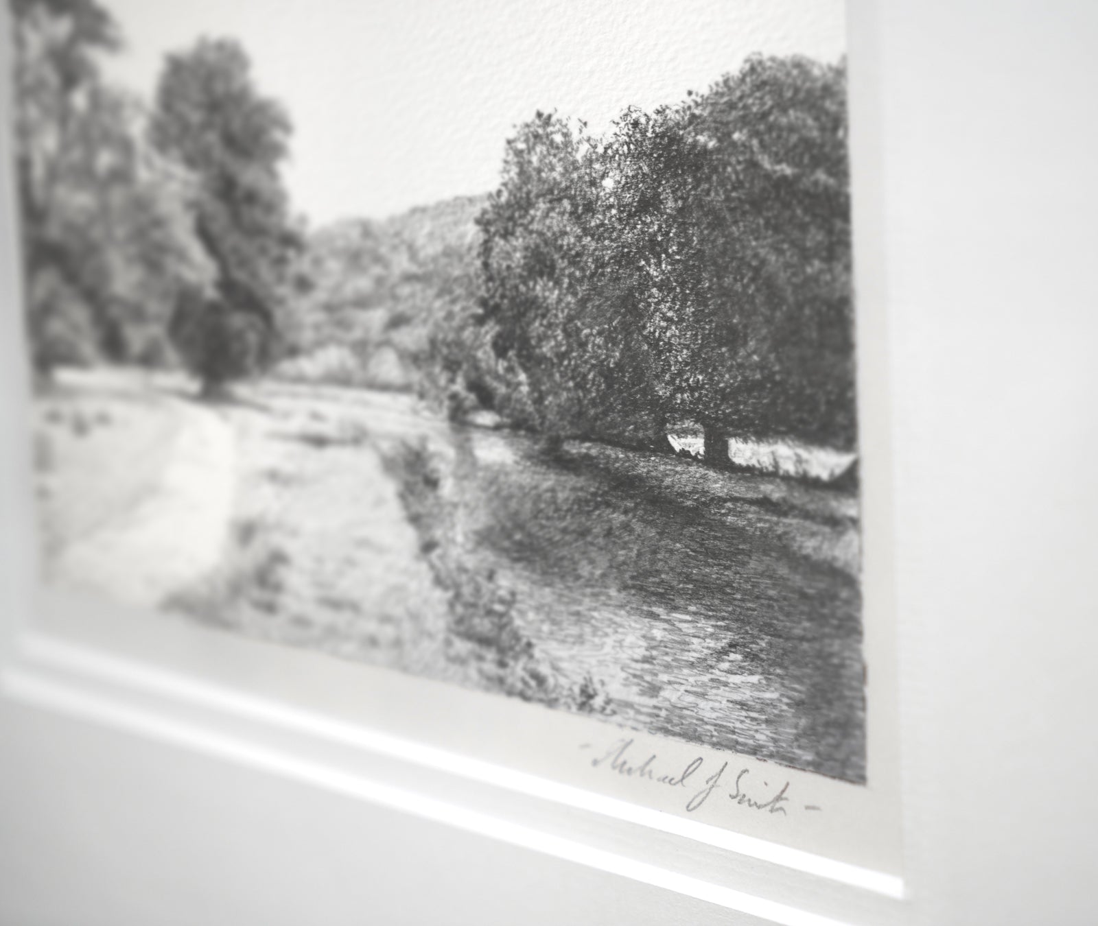 "The River Derwent" Original Sketch