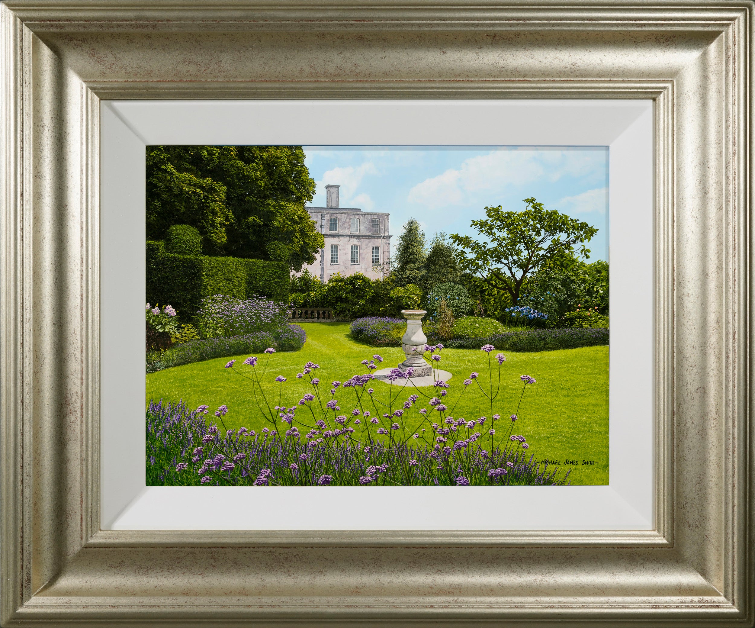 "A Formal Garden" Original Oil Painting