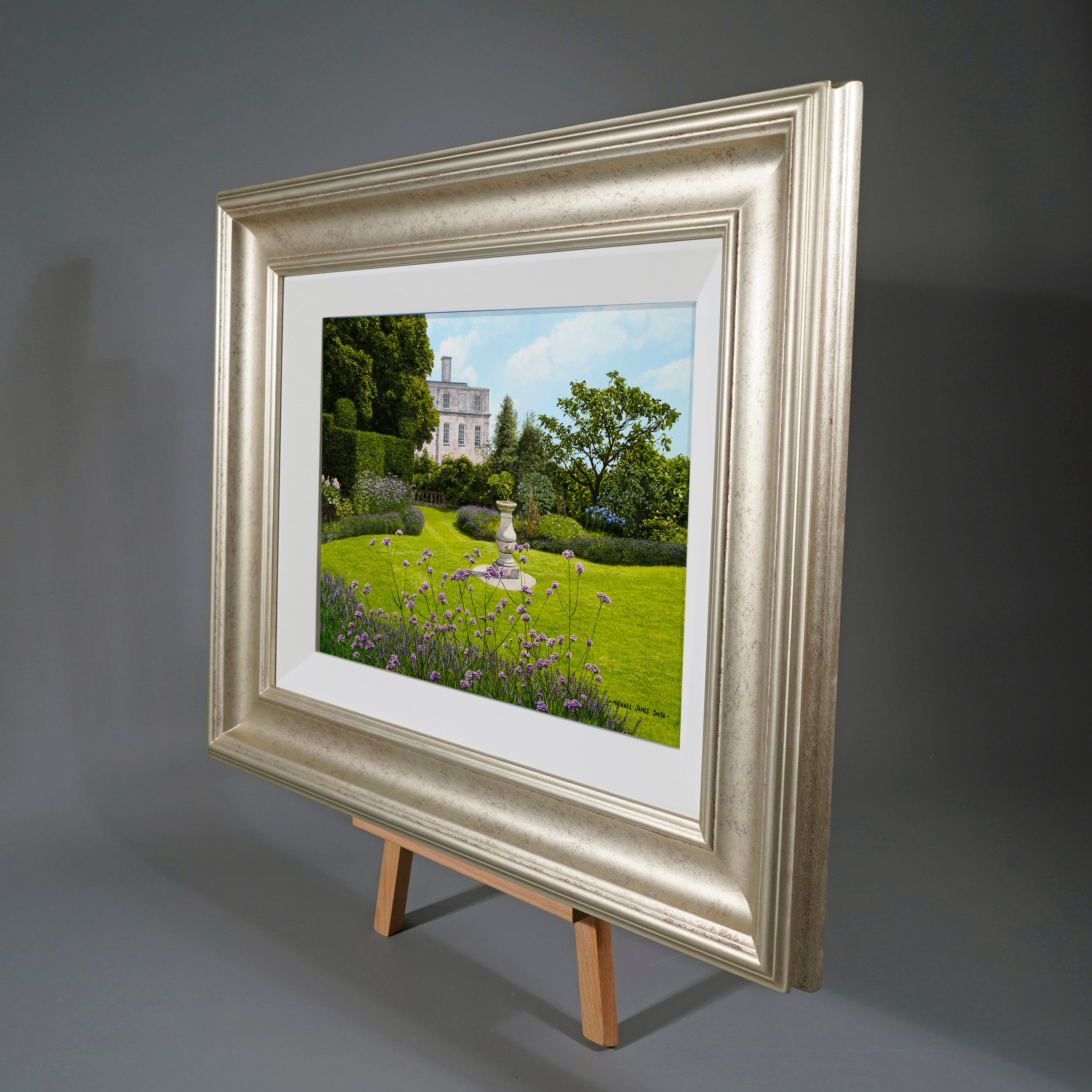 "A Formal Garden" Original Oil Painting