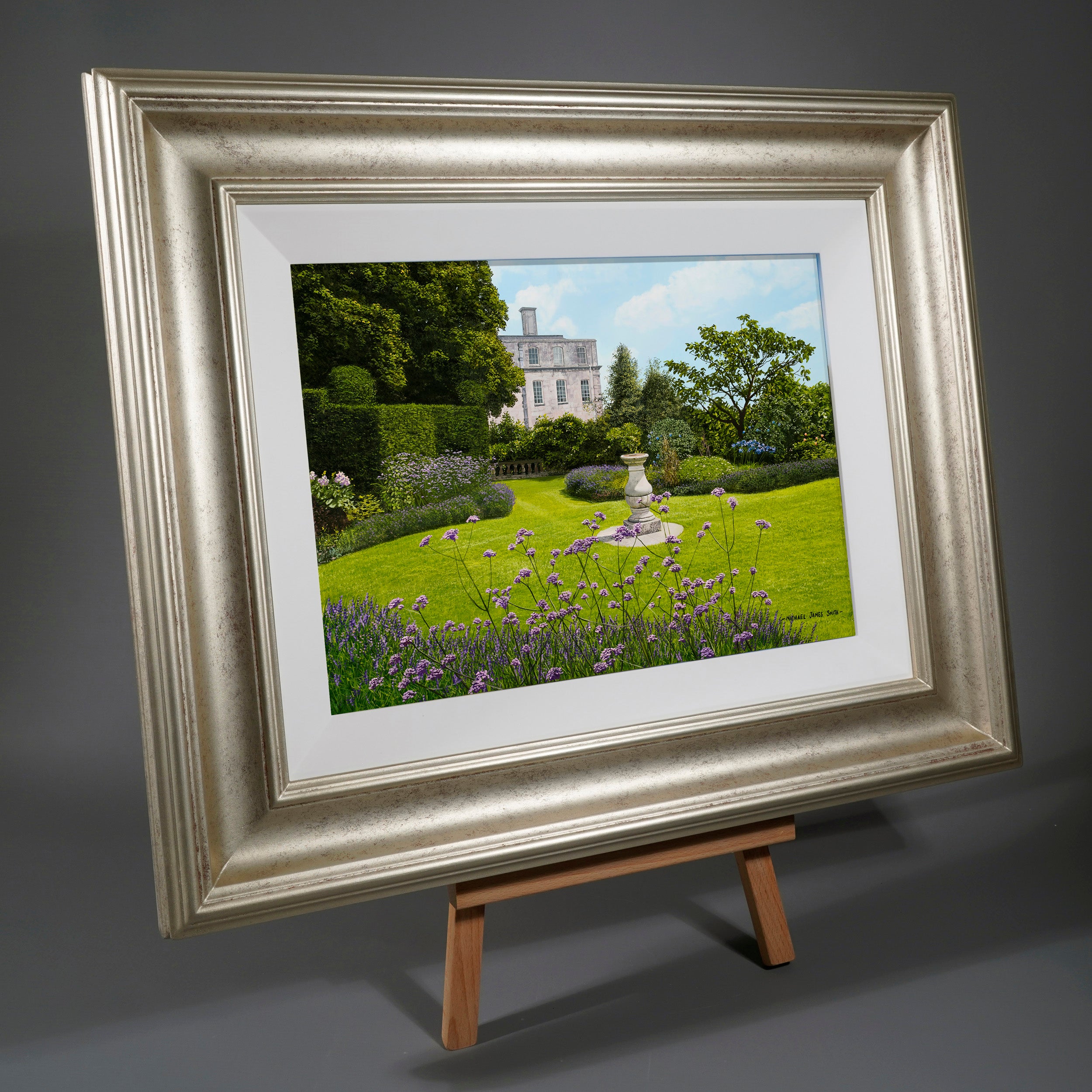 "A Formal Garden" Original Oil Painting