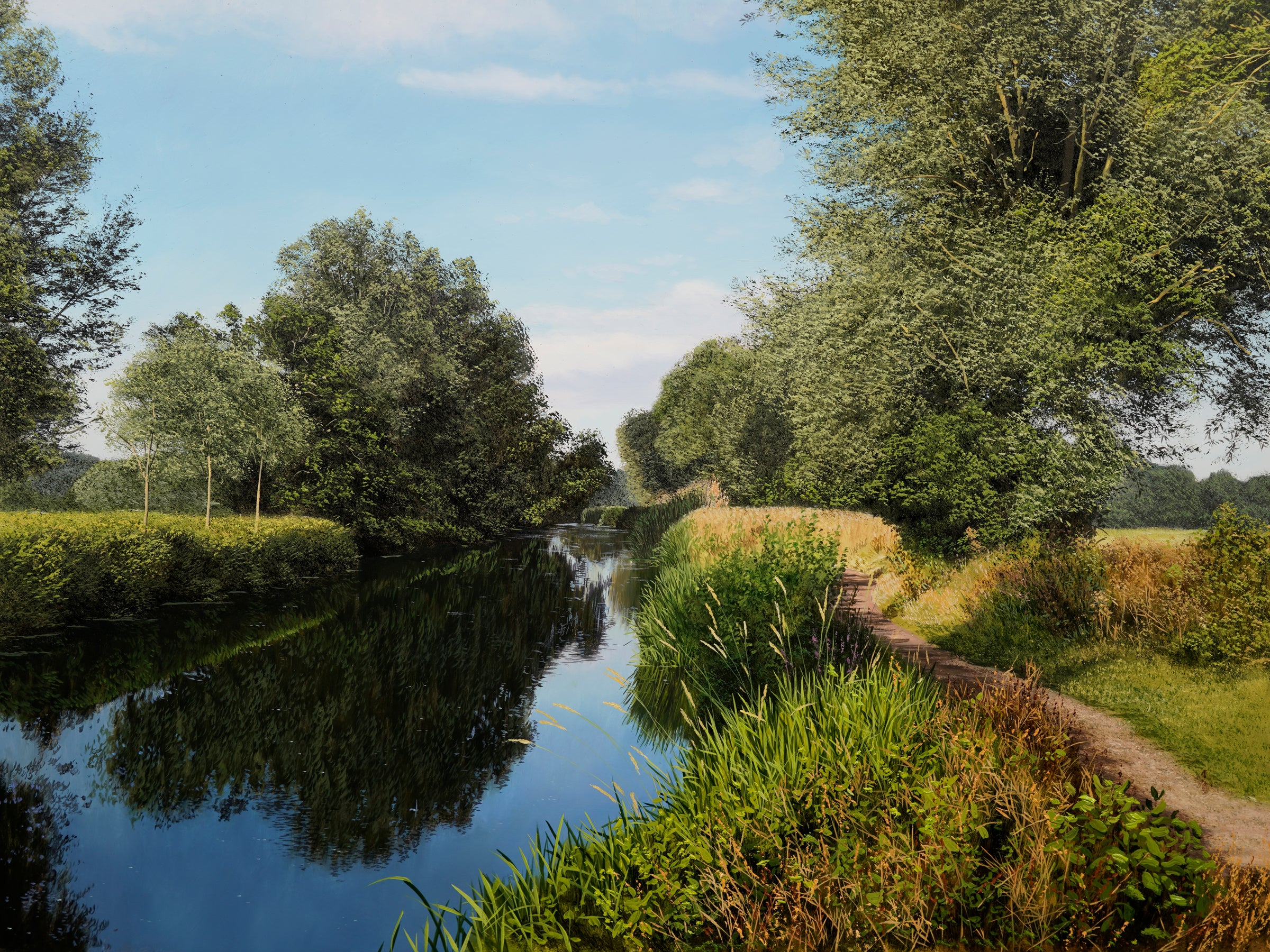 "The River Chelmer" Original Oil Painting