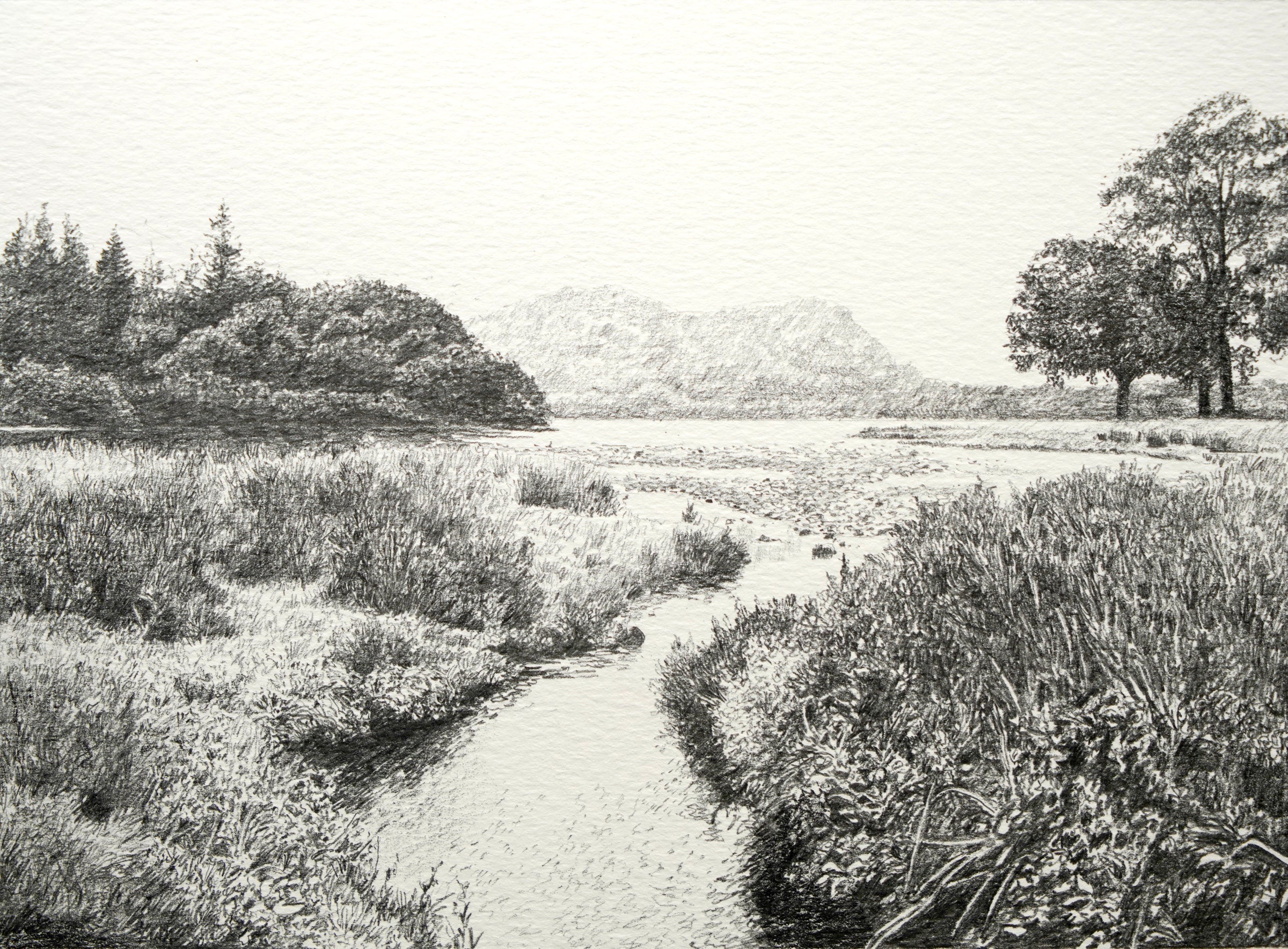 "Derwent Water" Original Sketch