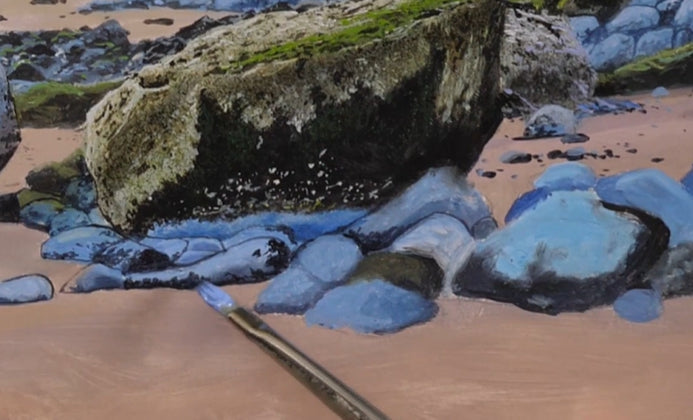 Painting Detail with the Series 6 Short Flat Brushes