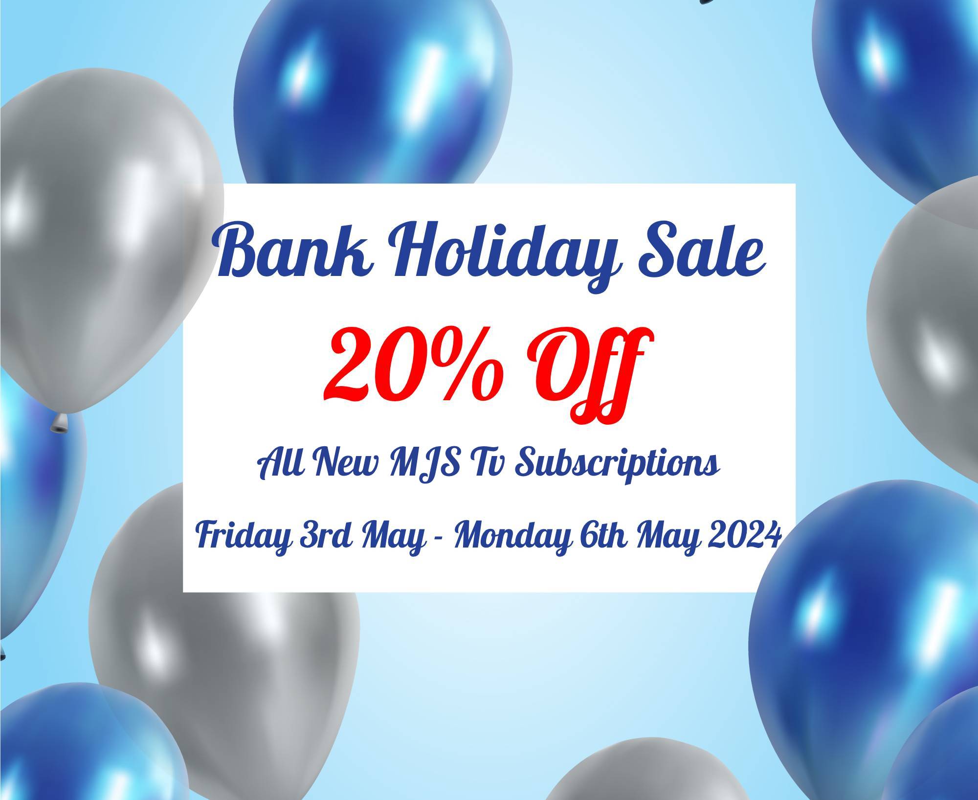 Bank Holiday Sale Has Started