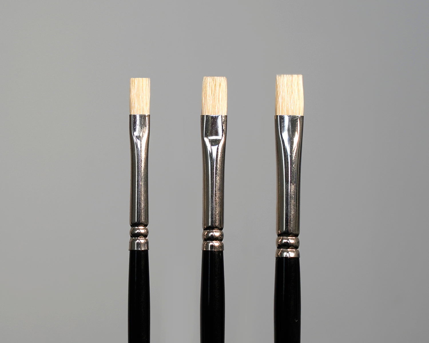 Synthetic Bristle Flat Brush Variety Set - Series 12