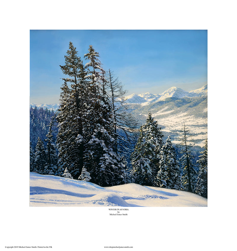 "Winter in Austria" Open edition print