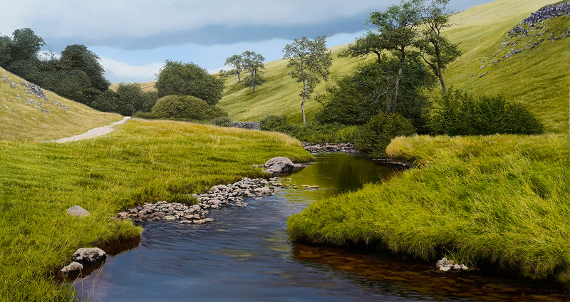 "Clapham Beck, Yorkshire"  Original Oil Painting