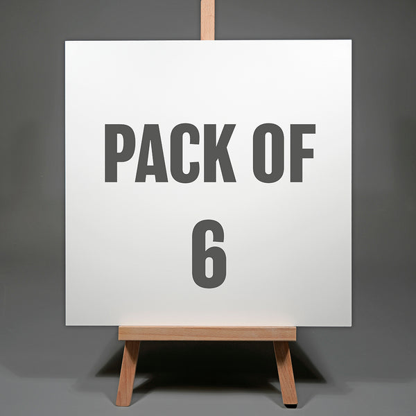 Pack of Six 16 x 16 inch Artists Exhibition Panels