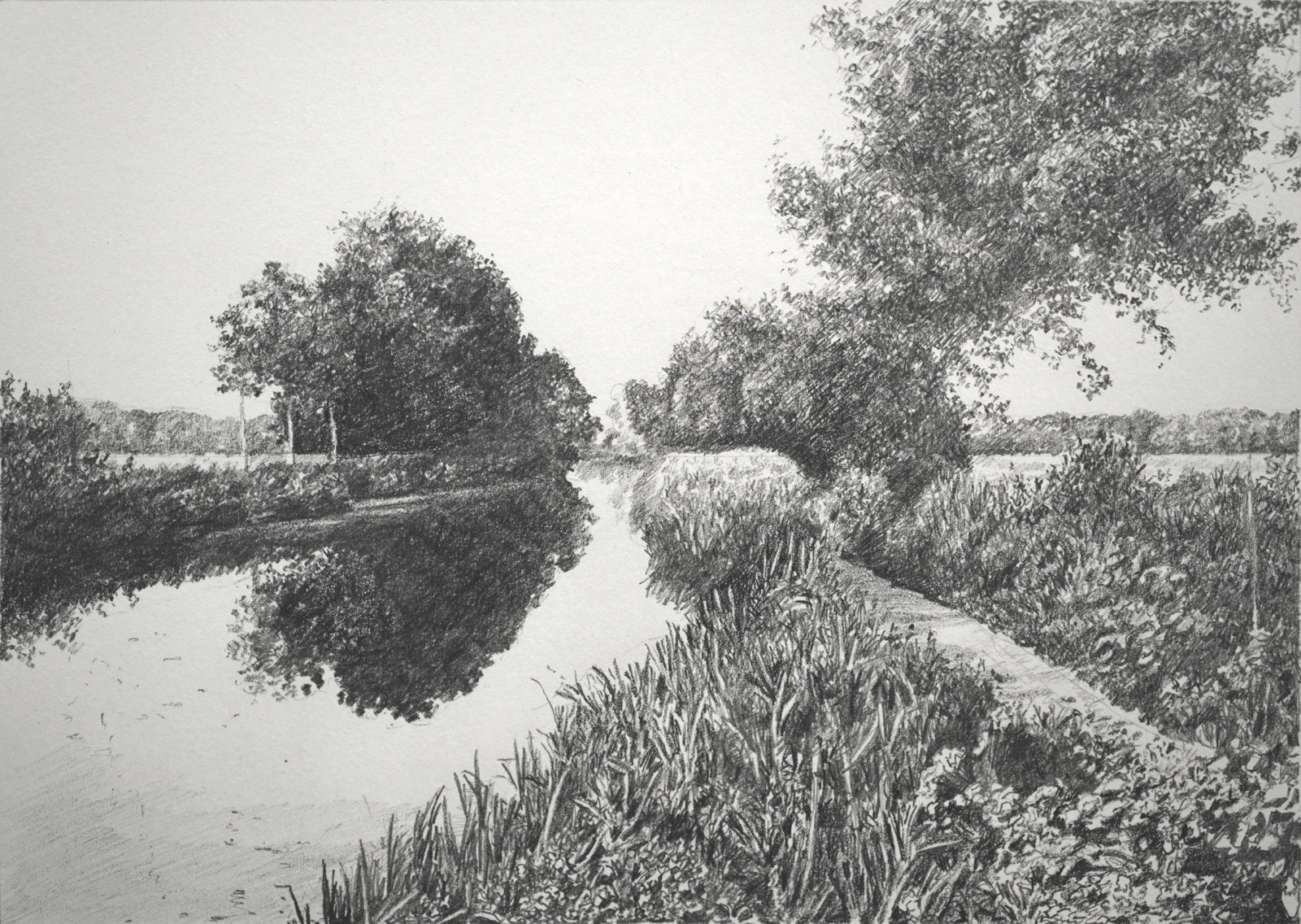 "The River Chelmer" Original Sketch
