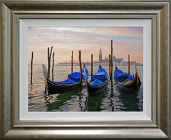 "Venice Gondolas"  Original Oil Painting