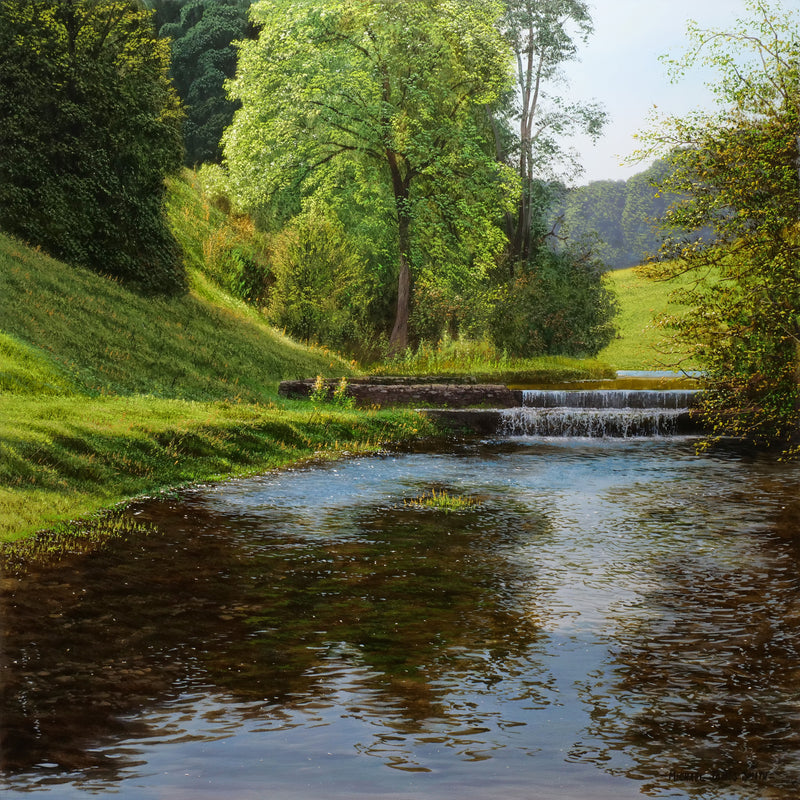 THE RIVER LATHKILL | ORIGINAL OIL PAINTING