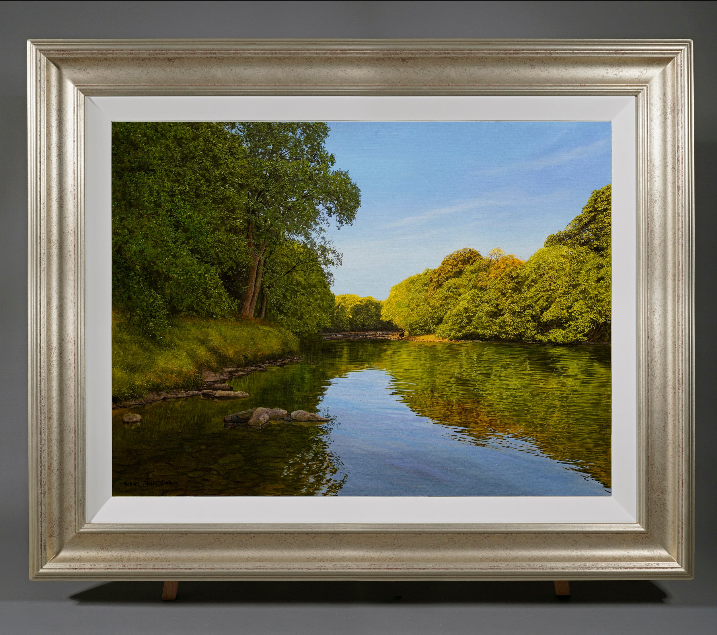 "The River Ure, West Witton"  Original Oil Painting